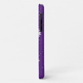 Weißtöpfe mit Regentropfen auf lila Case-Mate iPhone Hülle (Hinten/Links)