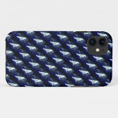 Weißvögel auf blauem Fach Case-Mate iPhone Hülle (Rückseite (Horizontal))