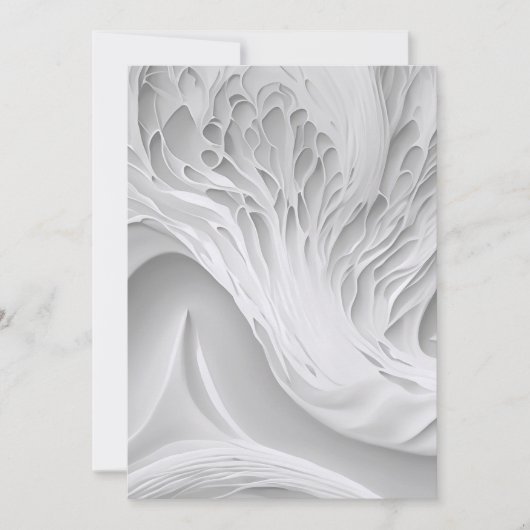 Weißwabenkraut Feiertagskarte (Vorderseite)