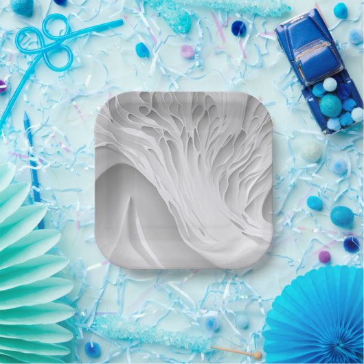 Weißwabenkraut Pappteller (Party)