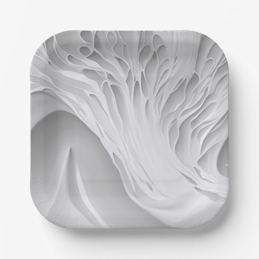 Weißwabenkraut Pappteller (Vorderseite)