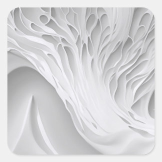 Weißwabenkraut Quadratischer Aufkleber