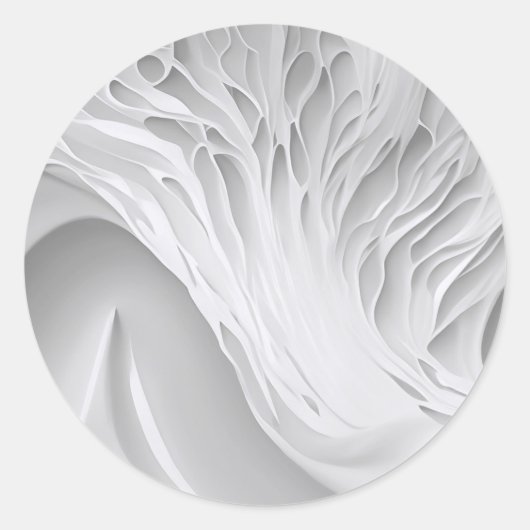 Weißwabenkraut Runder Aufkleber (Vorderseite)