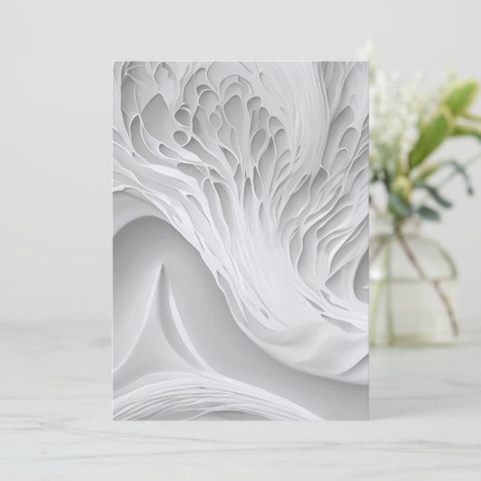 Weißwabenwabe Save the Date (Stehend Vorderseite)