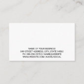 Weißwagen | Auto Visitenkarte (Rückseite)