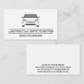 Weißwagen | Auto Visitenkarte (Vorne/Hinten)