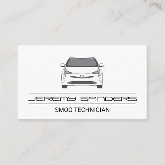 Weißwagen | Auto Visitenkarte (Vorderseite)