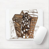 Weißwahnsinn Mousepad (Mit Mouse)