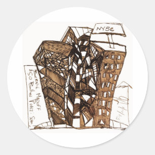 Weißwahnsinn Runder Aufkleber