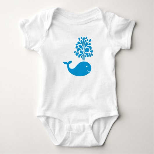 Weißwal Baby Strampler (Vorderseite)