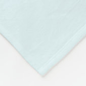 Weißwal Blau Fleecedecke (Ecke)