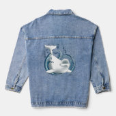 Weißwal Blau Jeansjacke (Rückseite)