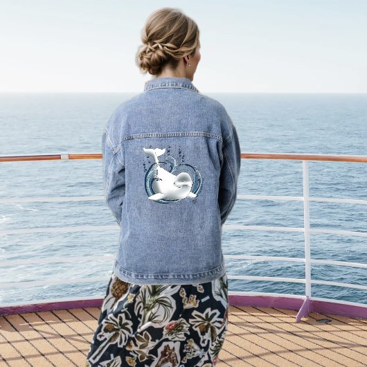 Weißwal Blau Jeansjacke