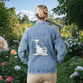 Weißwal Blau Jeansjacke