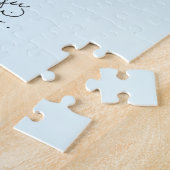 Weißwal Blau Puzzle (Seite)