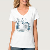 Weißwal Blau T-Shirt (Vorderseite)