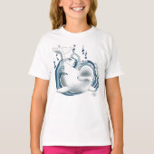 Weißwal Blau T-Shirt (Vorderseite)