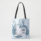 Weißwal Blau Tasche (Vorderseite)