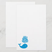 Weißwal Briefpapier (Vorne/Hinten)