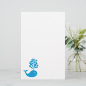 Weißwal Briefpapier (Stehend Vorderseite)