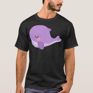 Weißwal-Cartoon T-Shirt