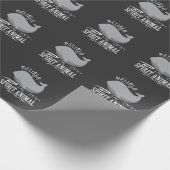 Weißwal ist mein Geist-tierisches süßes Weißwalwal Geschenkpapier (Ecke)