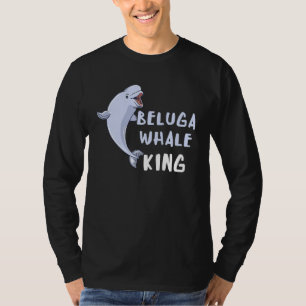 Weißwal König Weißer Arktischer Wal Ozean Säugetie T-Shirt