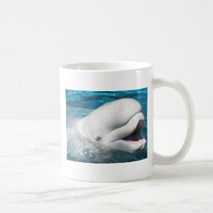 Weißwal-Lächeln Kaffeetasse