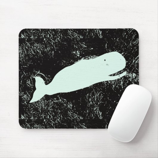 Weißwal-Mousepad Mousepad (Mit Mouse)
