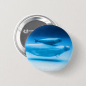 Weißwal-Mutter und Baby Button (Vorne & Hinten)