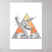 Weißwal-Poster Poster (Vorne)