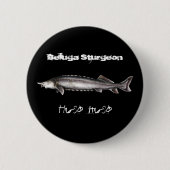 Weißwal-Stör Button (Vorderseite)