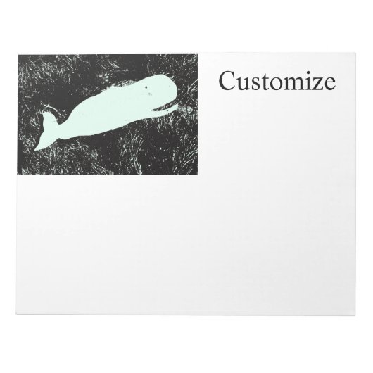 Weißwal Thunder_Cove Notizblock (Vorderseite)