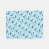 Weißwal-umfassende Weißwal-Wal-Kunst-Fleece-Decke Fleecedecke (Vorderseite (Horizontal))