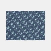 Weißwal-umfassende Weißwal-Wal-Kunst-Fleece-Decke Fleecedecke (Vorderseite (Horizontal))