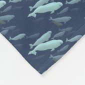 Weißwal-umfassende Weißwal-Wal-Kunst-Fleece-Decke Fleecedecke (Ecke)
