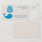 Weißwal Visitenkarte (Vorne/Hinten)