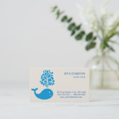 Weißwal Visitenkarte (Stehend Vorderseite)