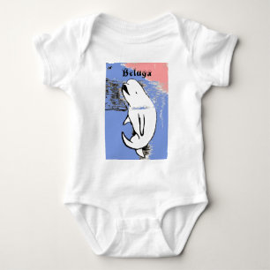 Weißwal-Wal Baby Strampler