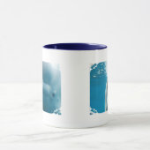 Weißwal-Wal-Kaffee-Tasse Tasse (Zentrum)