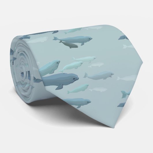 Weißwal-Wal-Krawatten u. Krawatte (Gerollt)