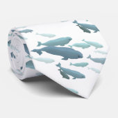 Weißwal-Wal-Krawatten u. Krawatte (Gerollt)