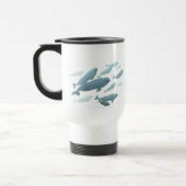 Weißwal-Wal-Kunst-Reise-Tasse Marinelife Reisebecher (Links)