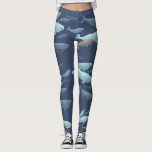 Weißwal-Wal-Leggings-Baby-Weißwal-Leggings Leggings