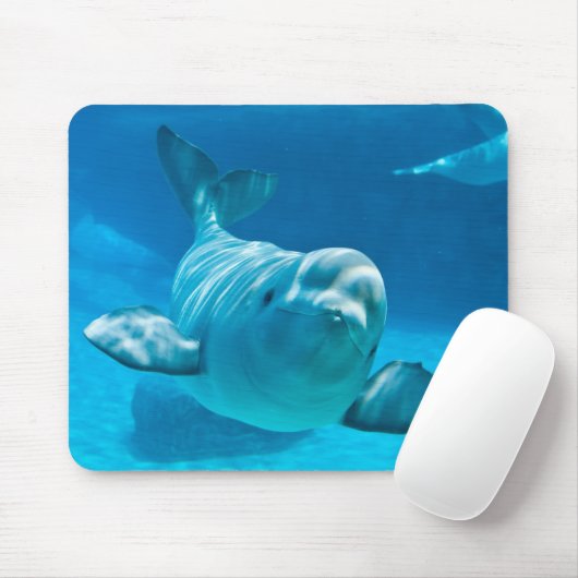 Weißwal-Wal Mousepad (Mit Mouse)