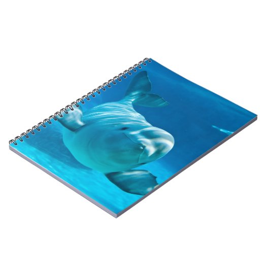 Weißwal-Wal Notizblock (Linke Seite)