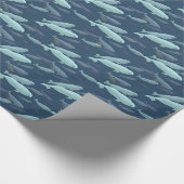 Weißwal-Wal-Packpapier-Wal-Weihnachtspapier Geschenkpapier (Ecke)