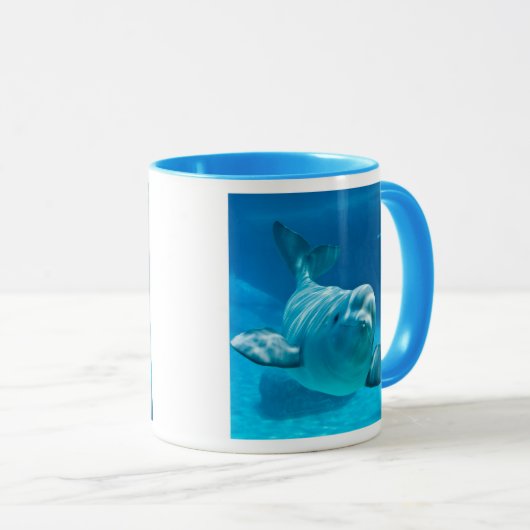 Weißwal-Wal Tasse (VorderseiteRechts)