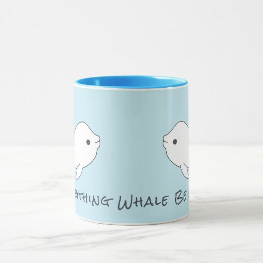 Weißwal-Wal-Tasse Tasse (Zentrum)