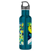 Weißwal-Walblau Trinkflasche (Rückseite)